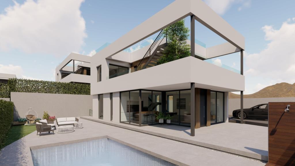 Luxury villas with pool & roof terrace